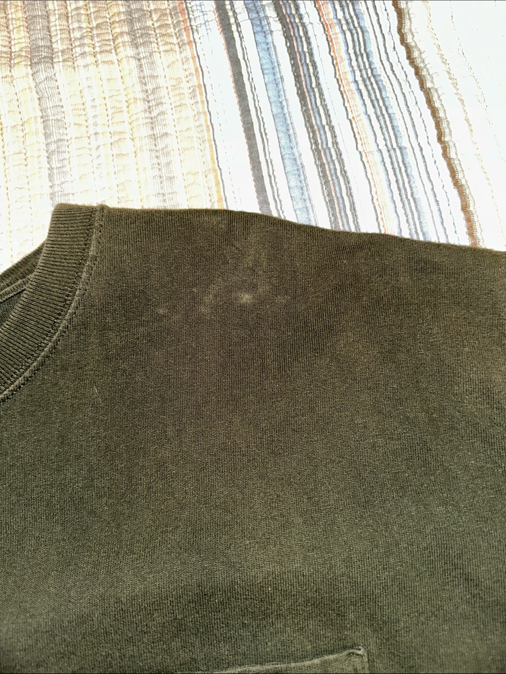 Carhartt Gray Long Sleeve Pocket Tee + Dark Green Short Sleeve Pocket Tee - Picture 7 of 12